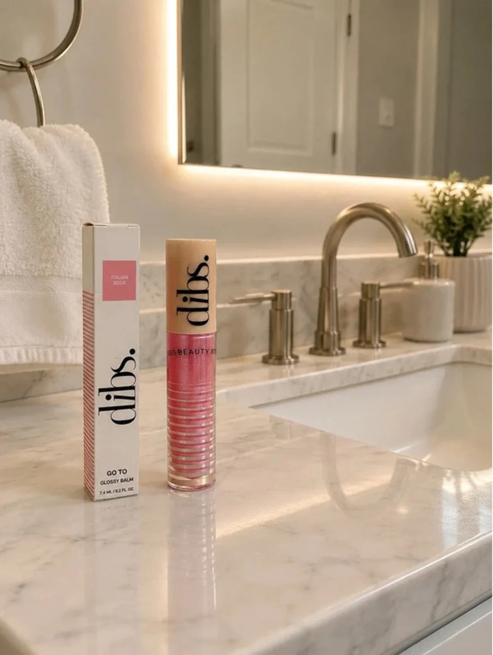 DIBS Beauty Go To Glossy Balm Italian Soda Full Size New